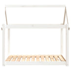 Cama para perros madera maciza de pino blanco 111x80x100 cm