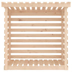 Leñero de madera maciza de pino 108x73x108 cm