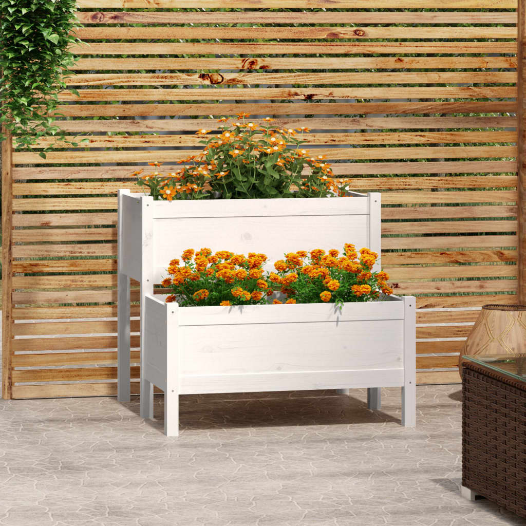 Solid White Pine Planter 178.5x44x75 cm