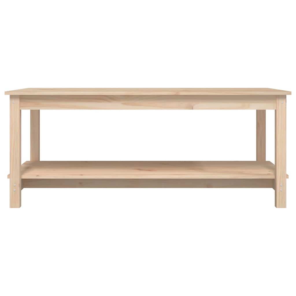 Mesa de centro de madera maciza de pino 110x55x45 cm