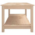 Mesa de centro de madera maciza de pino 110x55x45 cm