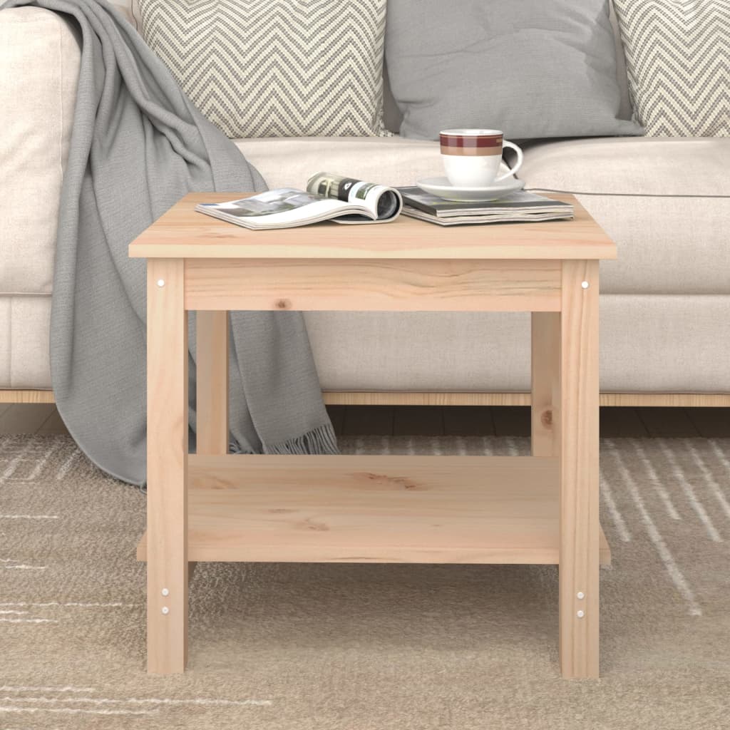 Mesa de centro de madera maciza de pino 110x55x45 cm