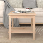 Mesa de centro de madera maciza de pino 110x55x45 cm