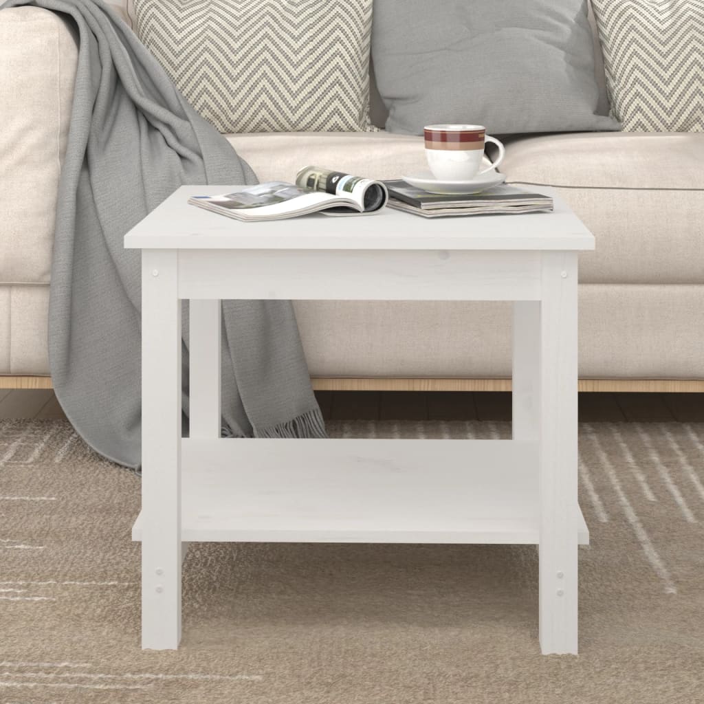 Mesa de centro de madera maciza de pino 110x55x45 cm