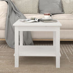 Mesa de centro de madera maciza de pino 110x55x45 cm