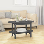 Mesa de centro de madera de pino maciza Ø 42,5x45 cm