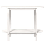 Mesa consola de madera maciza de pino blanco 110x40x80 cm
