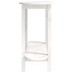 Mesa consola de madera maciza de pino blanco 110x40x80 cm