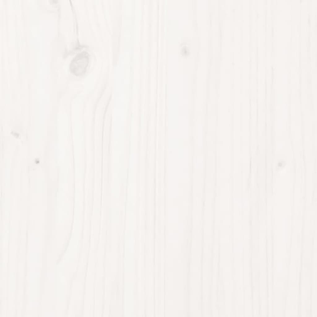 Mesa consola de madera maciza de pino blanco 110x40x80 cm