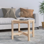 Mesa de centro de madera de pino maciza Ø 42,5x45 cm
