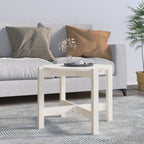 Mesa de centro de madera de pino maciza Ø 42,5x45 cm