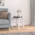 Mesa de centro de madera de pino maciza Ø 42,5x45 cm