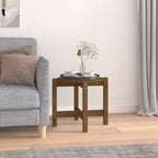 Mesa de centro de madera de pino maciza Ø 42,5x45 cm