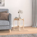 Mesa de centro de madera de pino maciza Ø 42,5x45 cm