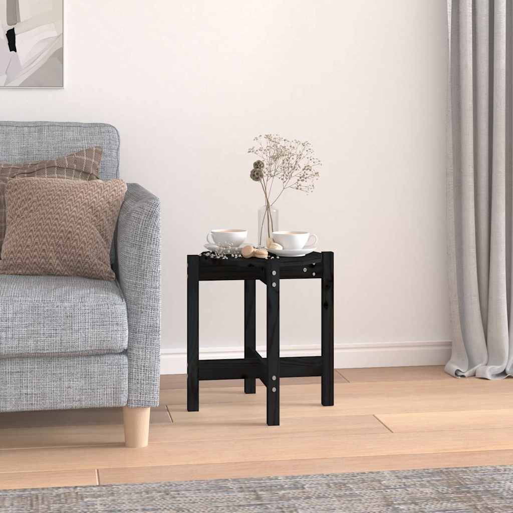 Mesa de centro de madera de pino maciza Ø 42,5x45 cm