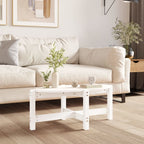 Mesa de centro de madera de pino maciza Ø 42,5x45 cm