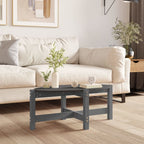 Mesa de centro de madera de pino maciza Ø 42,5x45 cm