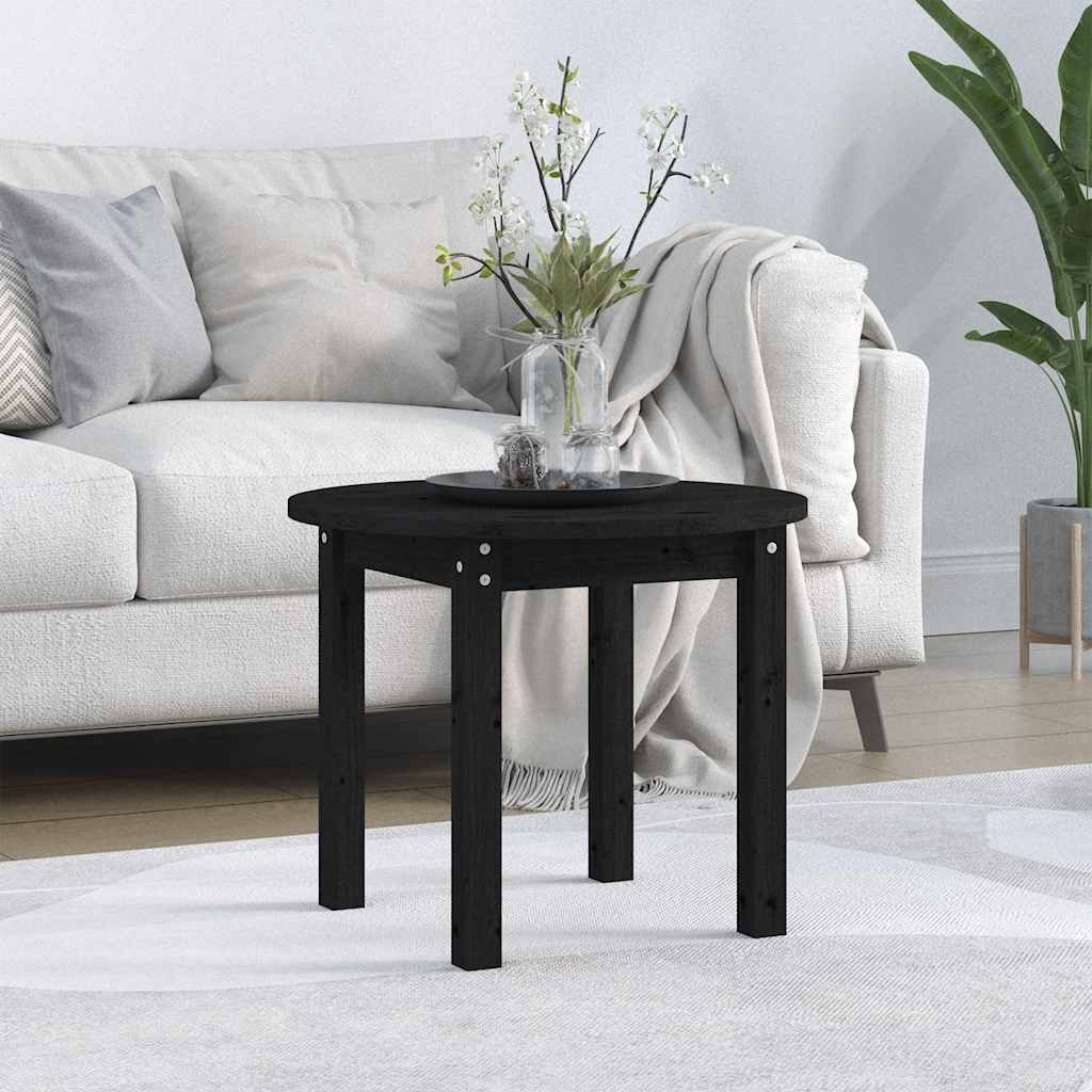 Mesa de centro de madera de pino maciza Ø 42,5x45 cm