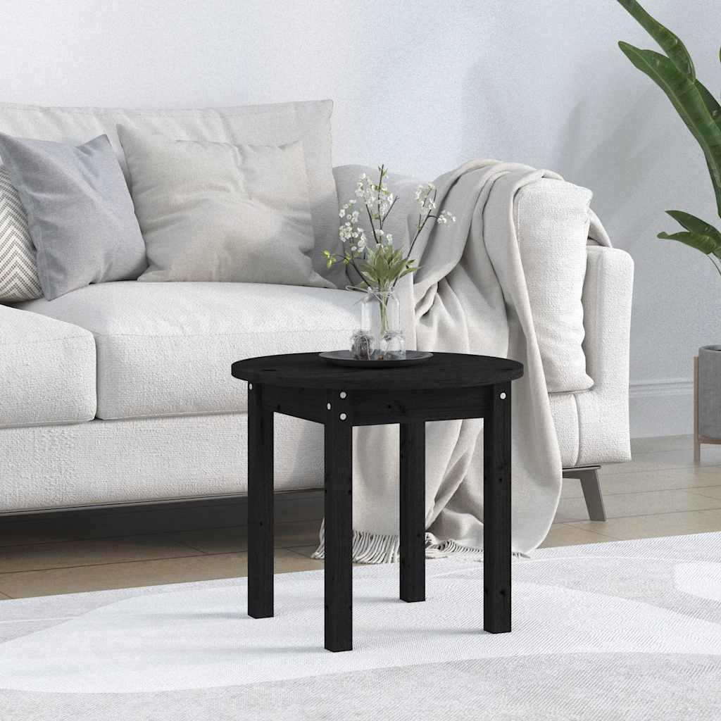 Mesa de centro de madera de pino maciza Ø 42,5x45 cm