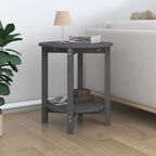 Mesa de centro de madera de pino maciza Ø 42,5x45 cm