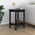 Mesa de centro de madera de pino maciza Ø 42,5x45 cm