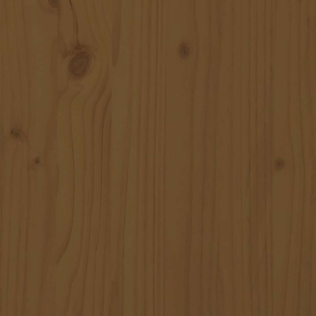 Cama para perros madera maciza pino marrón miel 65,5x50,5x70 cm
