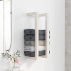 Toallero de hierro blanco 95x25x22 cm