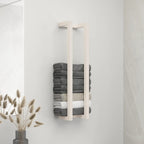 Toallero de hierro blanco 95x25x22 cm