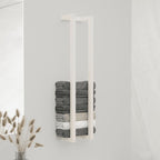 Toallero de hierro blanco 95x25x22 cm