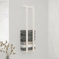 Toallero de hierro blanco 95x25x22 cm