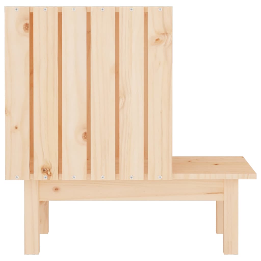 Casa para gatos de madera maciza de pino 60x36x60 cm