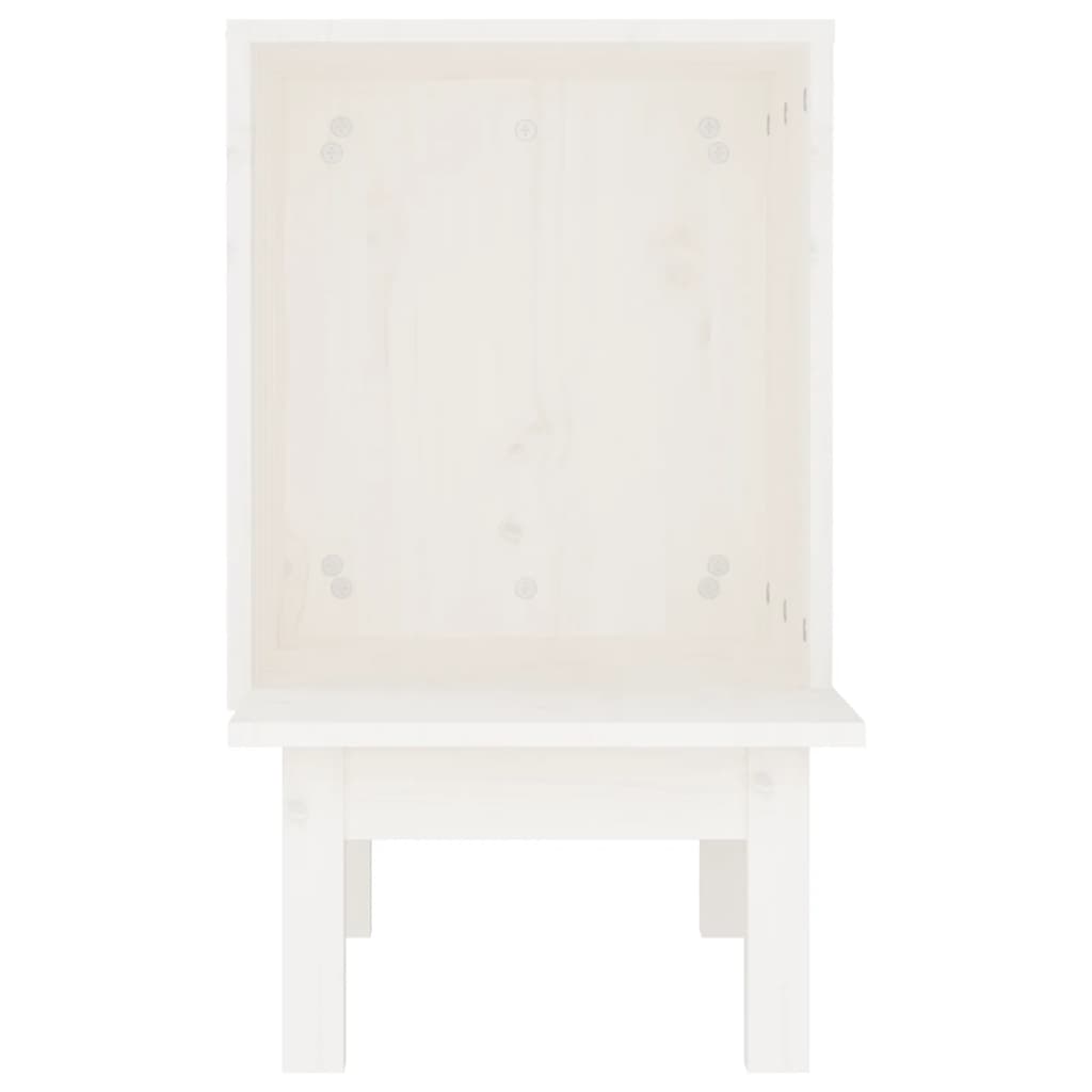 Casa para gatos de madera maciza de pino blanco 60x36x60 cm