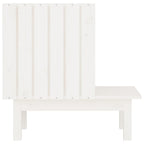 Casa para gatos de madera maciza de pino blanco 60x36x60 cm