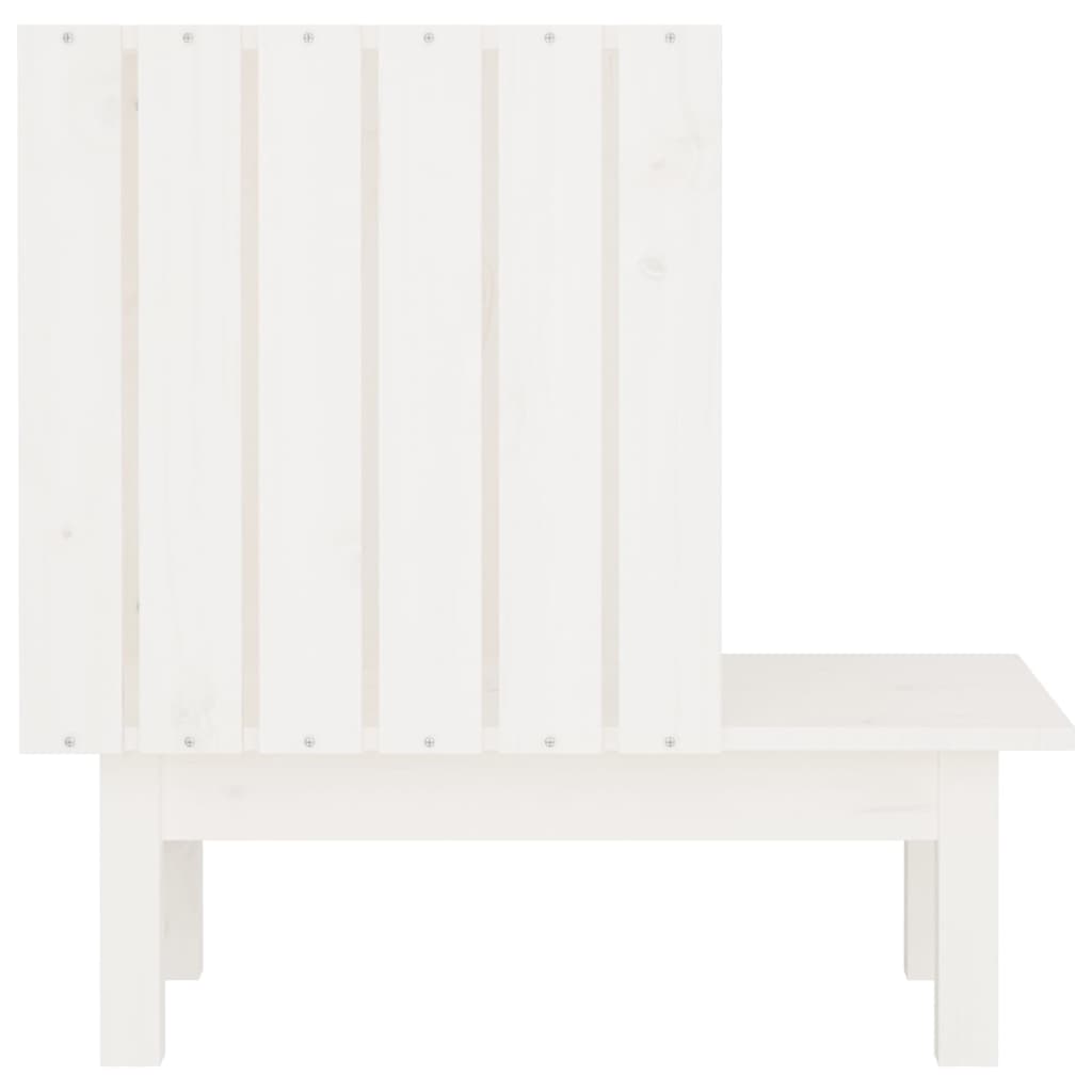 Casa para gatos de madera maciza de pino blanco 60x36x60 cm