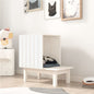 Casa para gatos de madeira maciça de pinho branco 60x36x60 cm