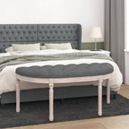 Banco con techo madera maciza de pino blanco 117,5x70x176,5 cm