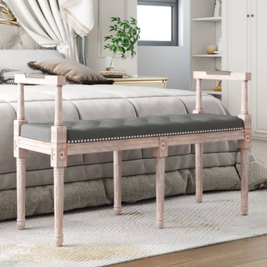 Banco con techo madera maciza de pino blanco 117,5x70x176,5 cm