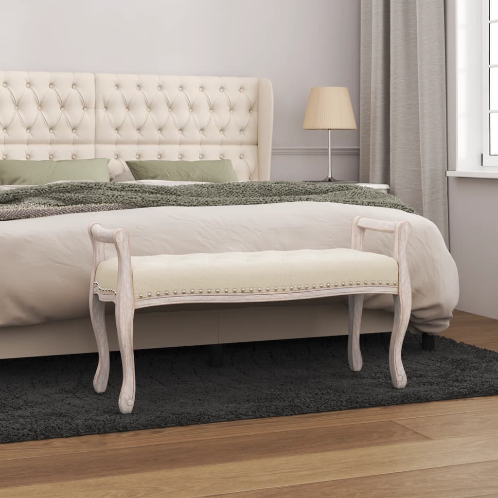Banco con techo madera maciza de pino blanco 117,5x70x176,5 cm