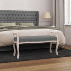 Banco con techo madera maciza de pino blanco 117,5x70x176,5 cm