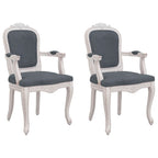 Sillas de comedor 2 uds terciopelo gris oscuro 62x59,5x100,5 cm