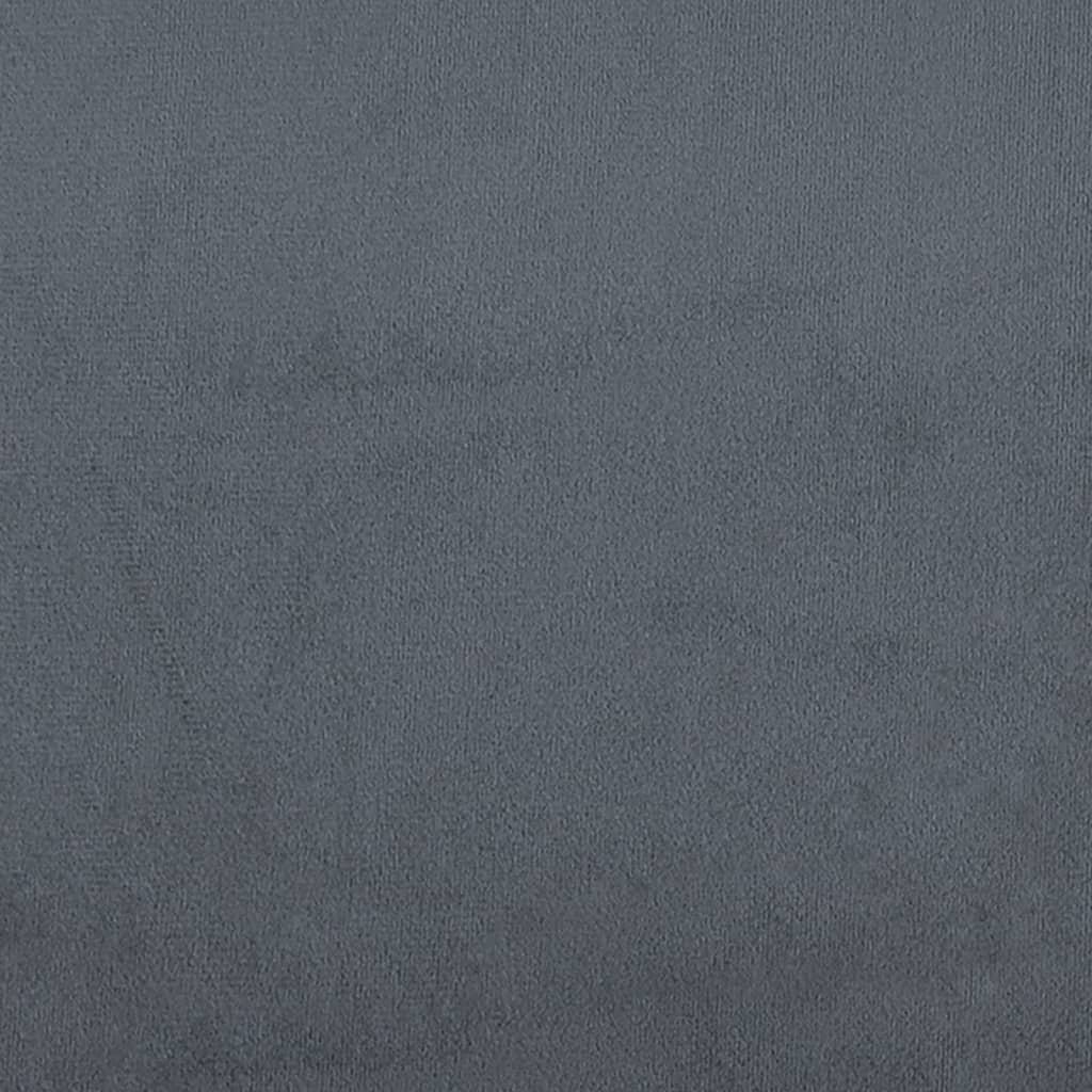 Sillas de comedor 2 uds terciopelo gris oscuro 62x59,5x100,5 cm