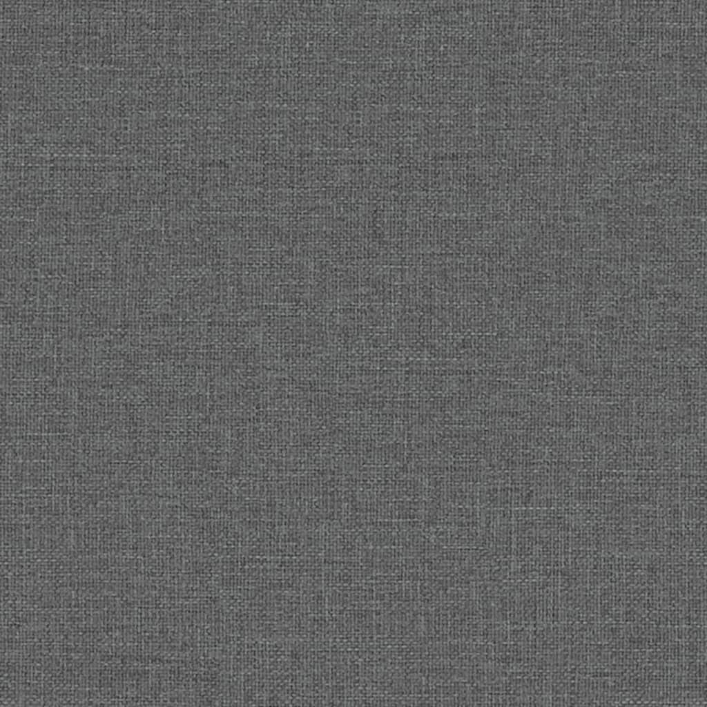 Silla de comedor tela gris oscuro 54x56x96,5 cm