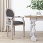 Dark gray fabric dining chair 54x56x96.5 cm