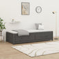 Diván sin colchón marrón cera 75x190 cm madera maciza de pino