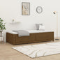 Diván sin colchón marrón cera 75x190 cm madera maciza de pino
