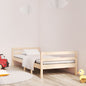 Pine solid wood bed frame white 80x200 cm (mattress not included)