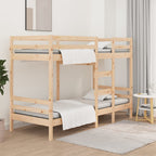 Cama con techo madera maciza de pino blanco 80x200 cm