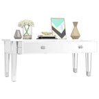 Mesa de centro especular madera tecnológica vidrio 106x45x45 cm