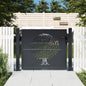 Puerta de jardín 100x100 cm acero corten diseño ligero