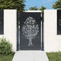 Puerta de jardín 100x100 cm acero corten diseño ligero